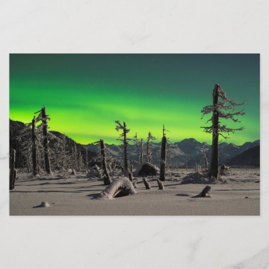 Moonlight Aurora Briefpapier (Voorkant)