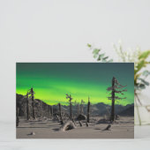 Moonlight Aurora Briefpapier (Staand voorkant)