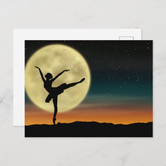 Moonlight Ballet Briefkaart (Voorkant / Achterkant)