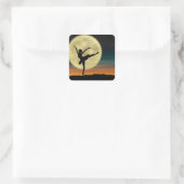 Moonlight Ballet Vierkante Sticker (Tas)