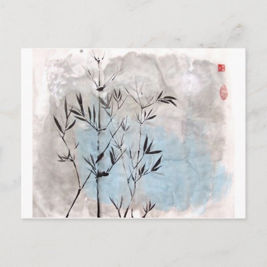 Moonlight Bamboe Briefkaart (Voorkant)