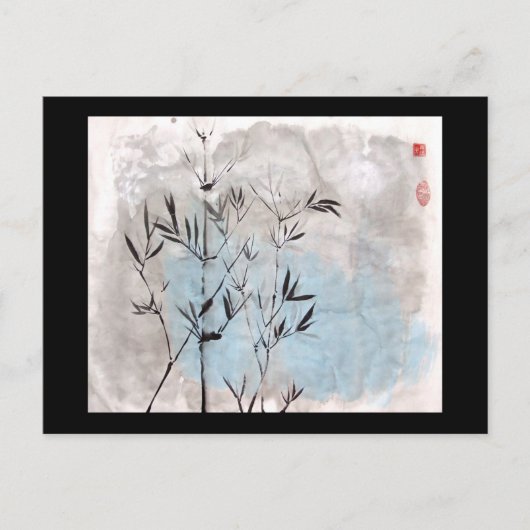 Moonlight Bamboe Briefkaart (Voorkant)