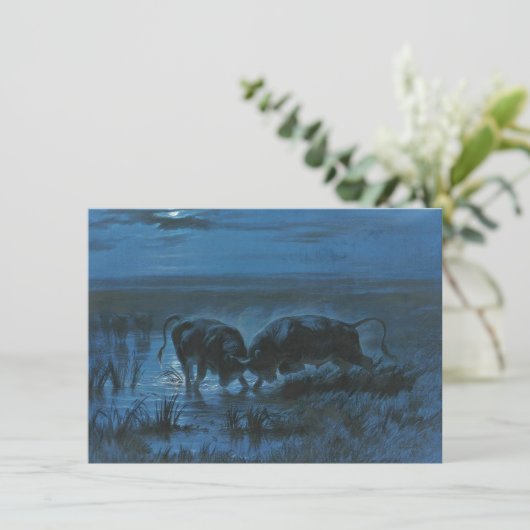 Moonlight Battle (waterbuffelgevechten) Kaart (Staand voorkant)