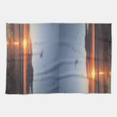 Moonlight Beach Sunset Kitchen Towel Theedoek (Horizontaal)