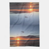 Moonlight Beach Sunset Kitchen Towel Theedoek (Verticaal)