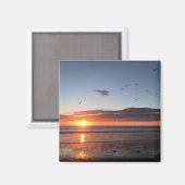 Moonlight Beach Sunset Magneet (Voorkant / Achterkant)