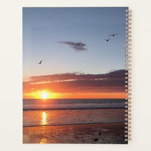 Moonlight Beach Sunset Planner (Achterkant)