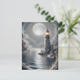 Moonlight Beacon aan de kust Briefkaart