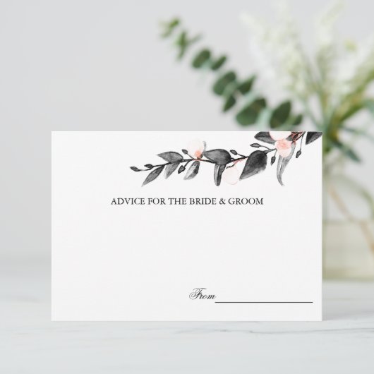 Moonlight Bloei | Trouwadvieskaarten Kaart (Staand voorkant)