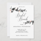 Moonlight Bloom | Calligrafie Bridal Brunch Kaart (Voorkant)