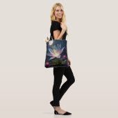Moonlight Bloom Tote Bag (Op model)
