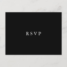 Moonlight Bloom | Trouwbloemen RSVP MAALTIJDKEUZE Uitnodiging Briefkaart
