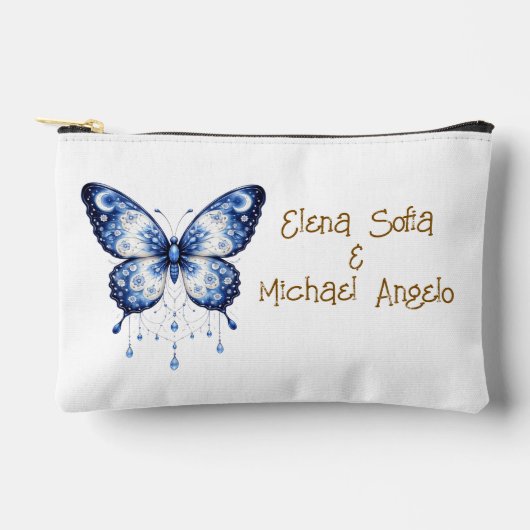 Moonlight Blue Butterfly - op maat Etui (Voorkant)