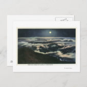 Moonlight boven de wolken op Mount Washington Briefkaart (Voorkant / Achterkant)