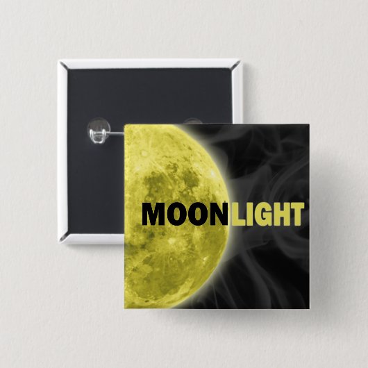 Moonlight-Button Vierkante Button 5,1 Cm (Voorkant /achterkant)