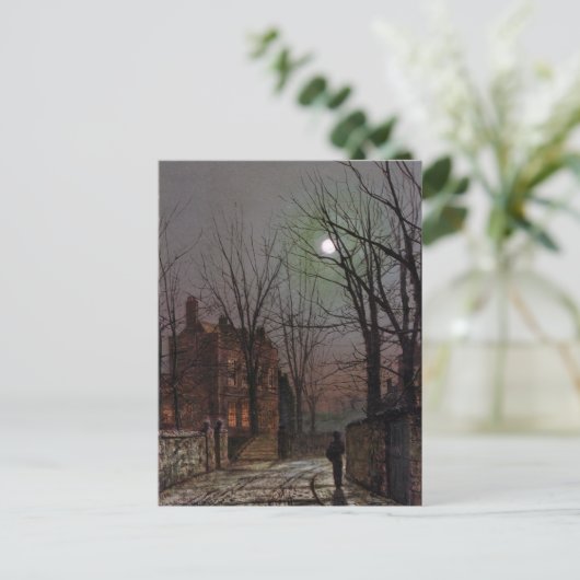Moonlight by John Atkinson Grimshaw Briefkaart (Staand voorkant)