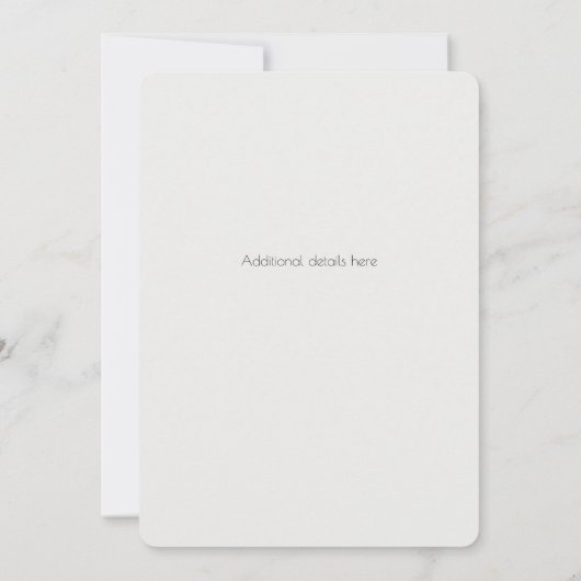 Moonlight Camping Hand getrokken bruiloft uitnodig Kaart (Achterkant)