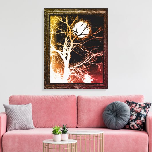 Moonlight Canvas Afdruk (Insitu (Woonkamer))