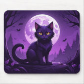 Moonlight Cat Mousepad Muismat (Voorkant)