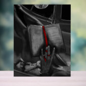 Moonlight Charcoal Book Lover Crimson Wall Art Acryl Bord (Neutraal)