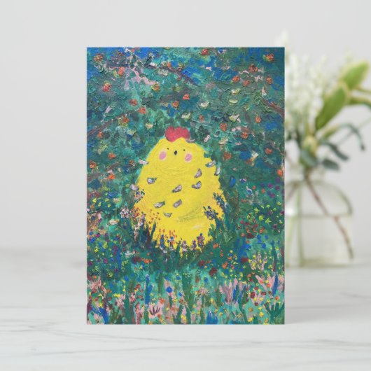 Moonlight Chicken - Acryl Kaart (Staand voorkant)