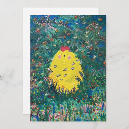 Moonlight Chicken - Acryl Kaart (Voorkant / Achterkant)