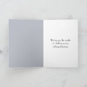 Moonlight Christmas Footprints In a Snowy Forest Kaart (Binnen)