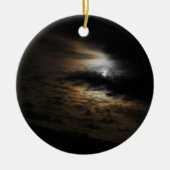 Moonlight Clouds Night Sky Keramisch Ornament (Voorkant)