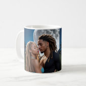 Moonlight Couple Love Mug – Romantic Digital Art  Koffiemok (Voorkant links)