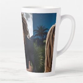 Moonlight Couple Love Mug – Romantic Digital Art  Latte Mok