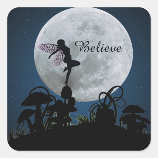 Moonlight dans geloven fee stickers (Voorkant)