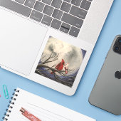 Moonlight Date Night Sticker (Laptop met iPhone)