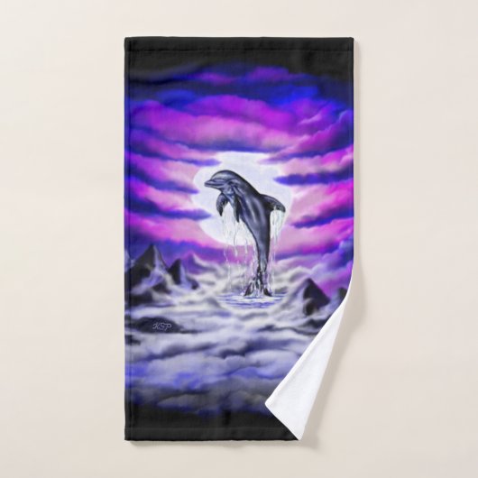 Moonlight Dolphin Bad Handdoek (Handdoek)