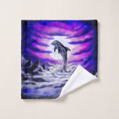 Moonlight Dolphin Bad Handdoek (Wasdoekje)