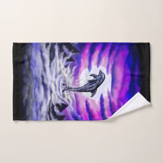 Moonlight Dolphin Bad Handdoek (Handdoek)