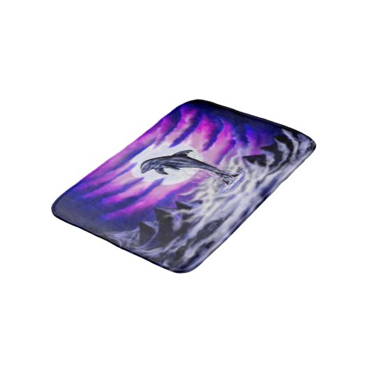 Moonlight Dolphin Badmat (Gekanteld)