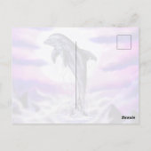 Moonlight Dolphin Briefkaart (Achterkant)