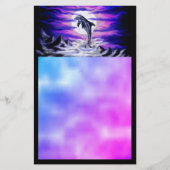 Moonlight Dolphin Briefpapier (Voorkant)