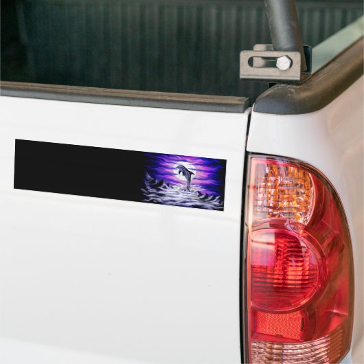 Moonlight Dolphin Bumpersticker (Op Truck)
