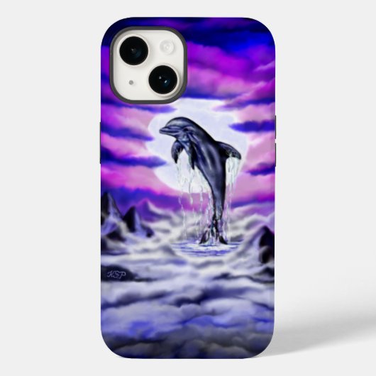 Moonlight Dolphin Case-Mate iPhone Case (Achterkant)
