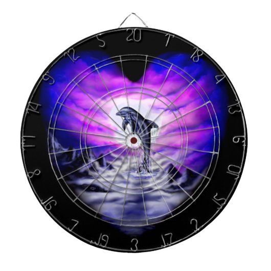 Moonlight Dolphin Dartbord (Voorkant)