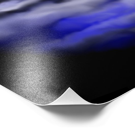 Moonlight Dolphin Foto Afdruk (Hoek)