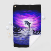 Moonlight Dolphin Golfhanddoek (Insitu)