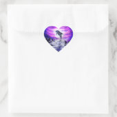 Moonlight Dolphin Hart Sticker (Tas)