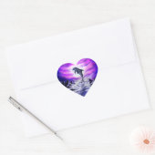 Moonlight Dolphin Hart Sticker (Envelop)