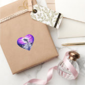 Moonlight Dolphin Hart Sticker (Geschenken)
