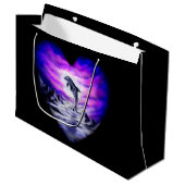 Moonlight Dolphin Heart Groot Cadeauzakje (Voorkant Gekanteld)