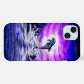 Moonlight Dolphin iPhone Hoesje (Achterkant horizontaal)