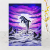 Moonlight Dolphin Kaart (Gele Bloem)
