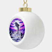 Moonlight Dolphin Keramische Bal Ornament (Rechts)